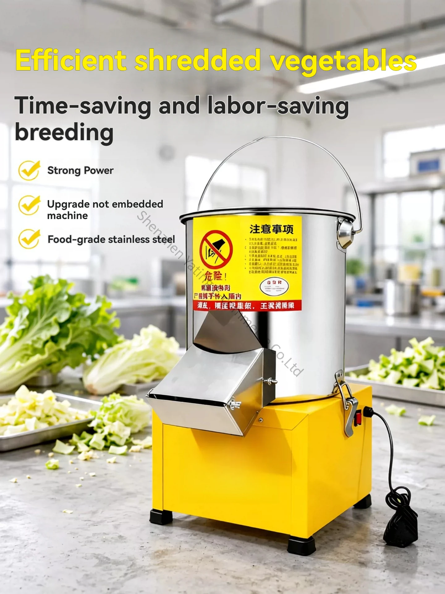 High-power Crusher Stainless Steel Household Breeding, Vegetable Crusher for Chicken Feeding, Household and Commercial