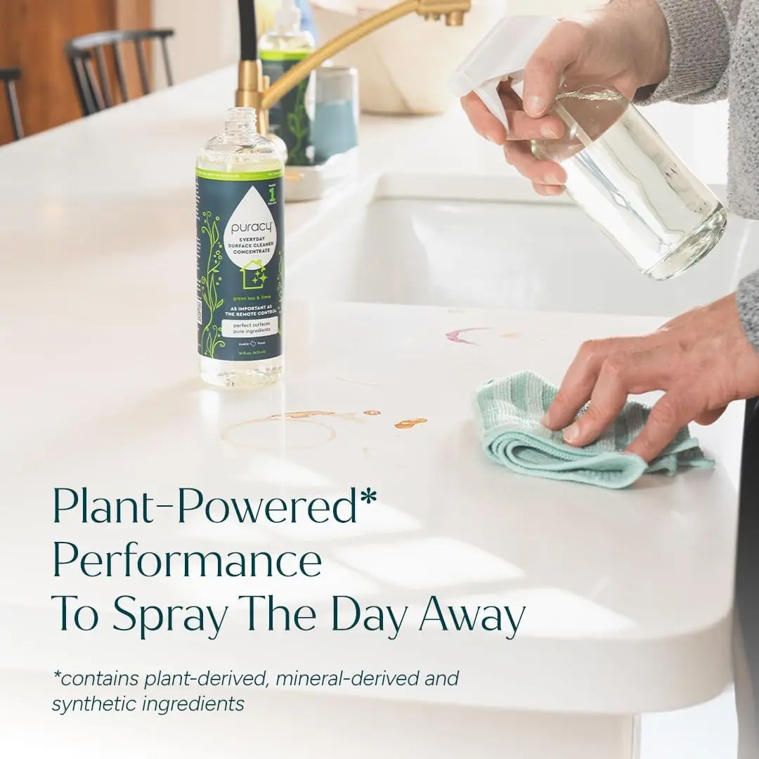 All Purpose Cleaner Concentrate Plant-Based Multi-Surface Green Tea Lime 16oz