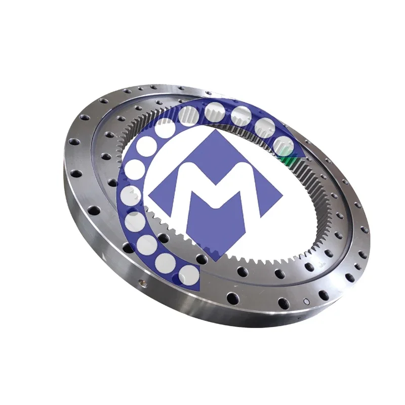 Four Point Contact Types Slewig Ball Bearing TR250M Crane Mounting Base Gear Ring With Internal Tooth