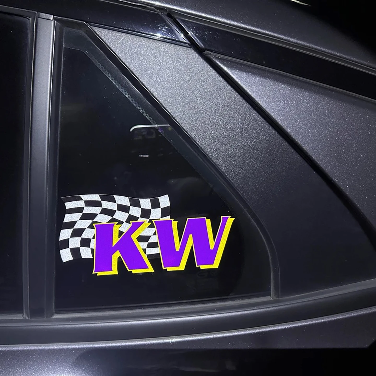 Reflective Sticker for KW Shock Absorber Motorcycle Moto Scooter Racing Car Auto Body Fuel Tank Helmet Vinyl Accessories Decal image 6