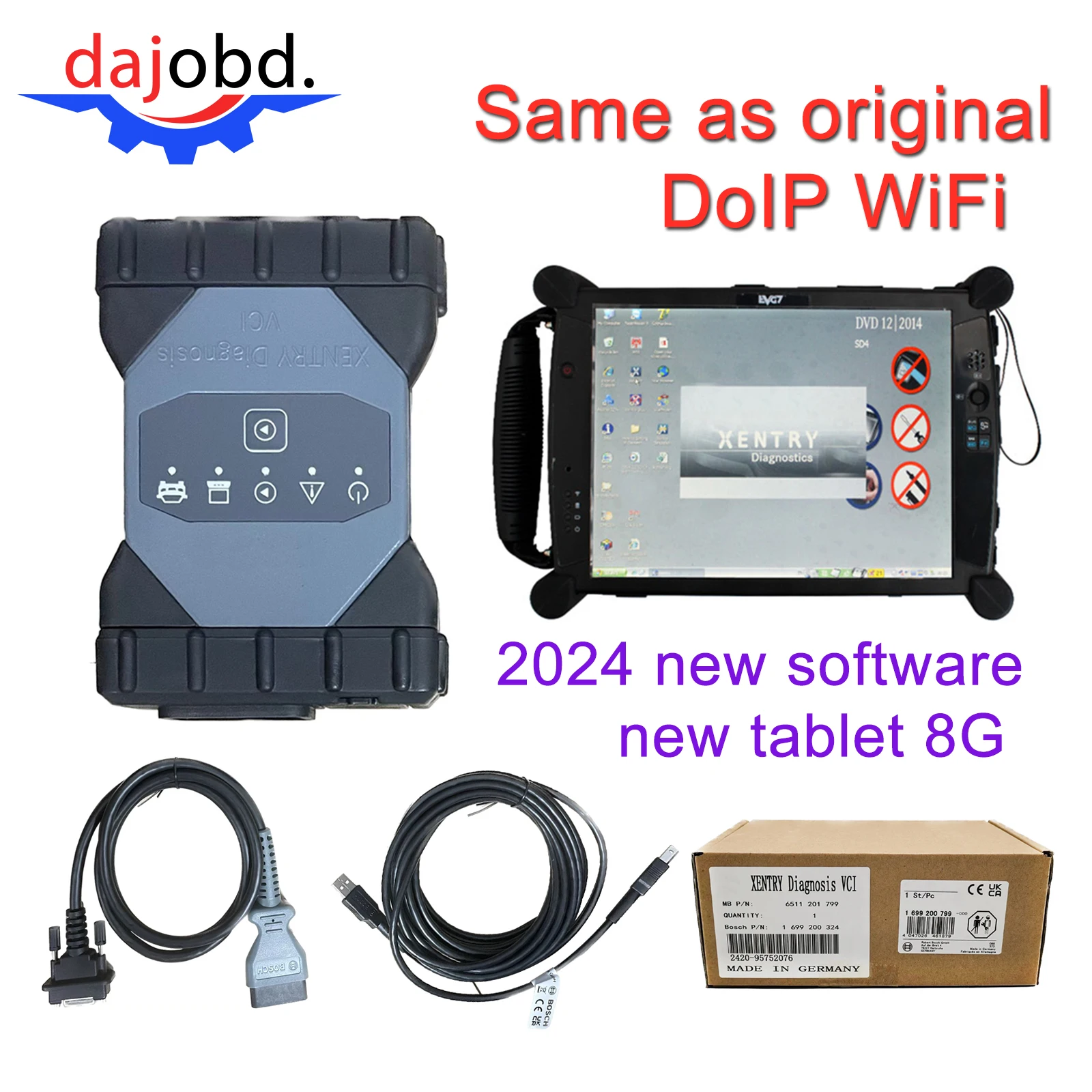 Same as original MB STAR C6 with T420 PC DoIP WiFi C6 Sd Connect Xentry supports CAN Auto Truck Diagnostic Tool 2024 new