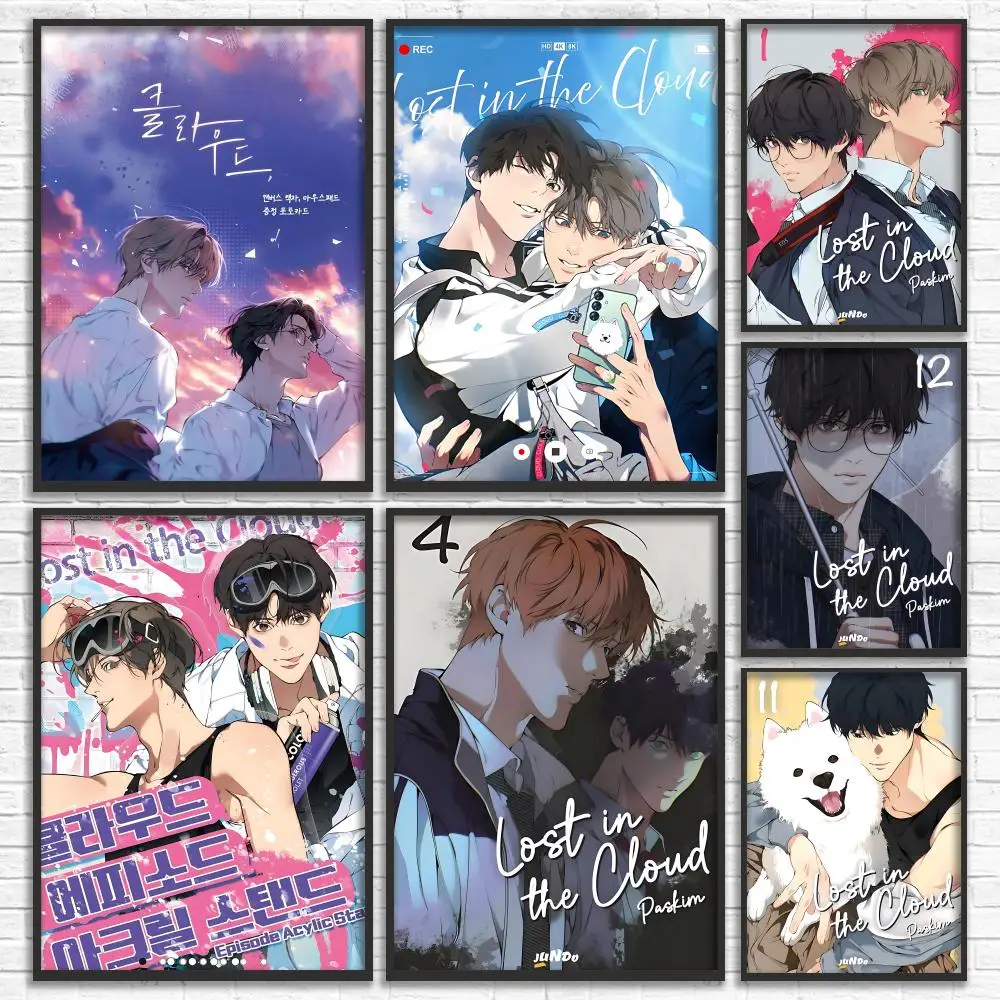 BL Manhwa L-Lost in the Cloud Poster Versatile HD Waterproof Wall Art Self-Adhesive Decor for Any Space Ideal Gift