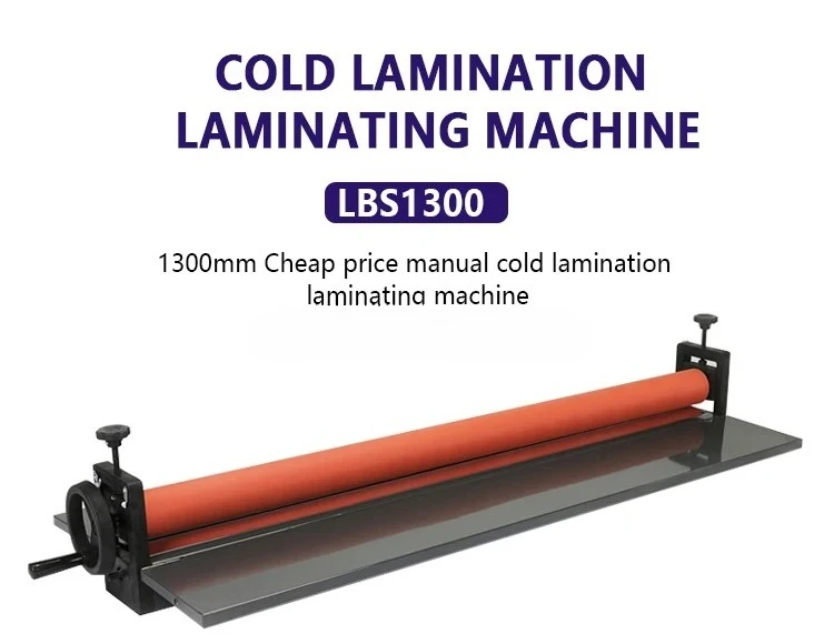 LBS650/750/1000/1300 Manual Flat Bed Cold Laminator, High Precision Laminating Machine,for Commercial Advertising Photo Printing