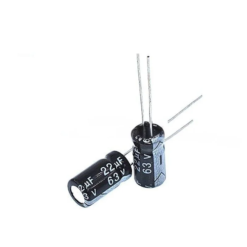 Condensatori elettrolitici in alluminio 20PCS 63V Foro passante10UF 22UF 33UF 47UF 100UF 220UF 330UF 470UF