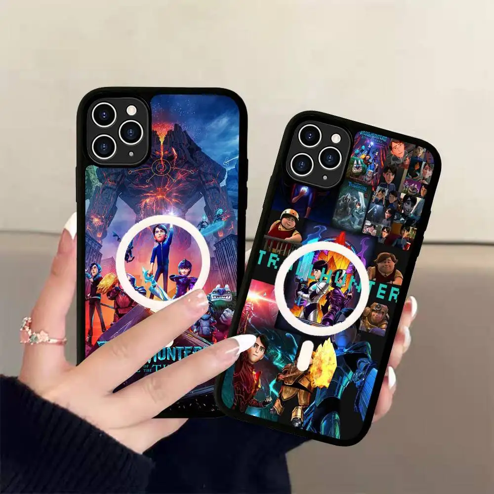 Чехол для телефона TV Anime T-Trollhunters For Magsafe Magnetic Wireless для iPhone 16 15 14 13 12 11 17 Pro Max Plus