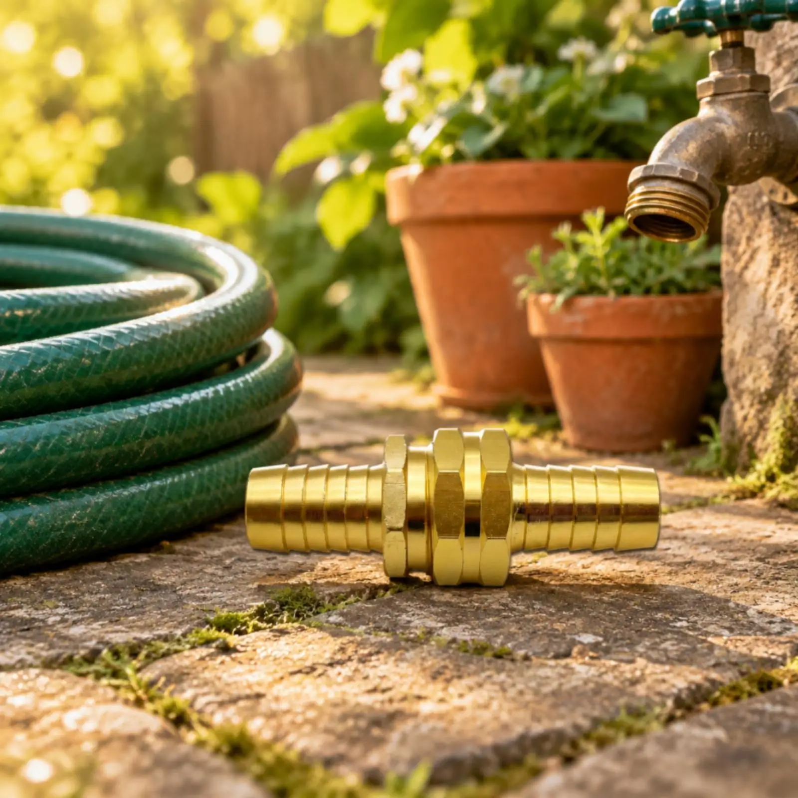 Garden Hose Repair Connector Tool-Friendly Hose Repair Fitting Snug Fit for Outdoor Watering Systems, Irrigation, Workshop Use