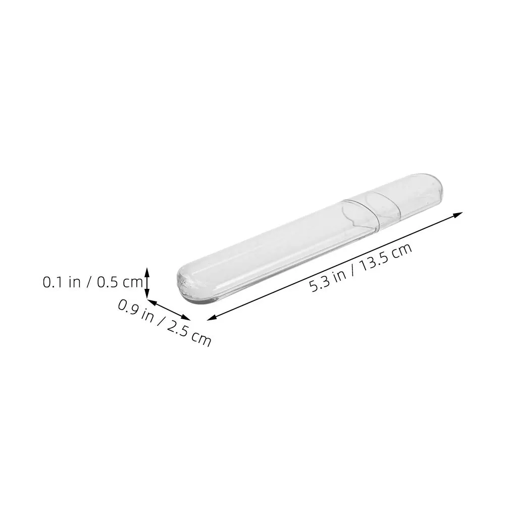 2 Stuks Wimper Pincet Case Transparante Ovale Plastic Organizer voor Lash Extensions Opslag Container Draagbare Beauty Tool Houder