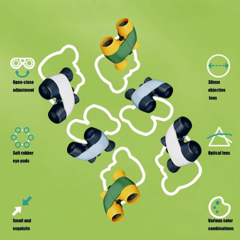 กล้องส่องทางไกลสำหรับเด็กของเล่นกำลังขยาย 4 เท่าเพื่อการดูนกและการศึกษา 15UB