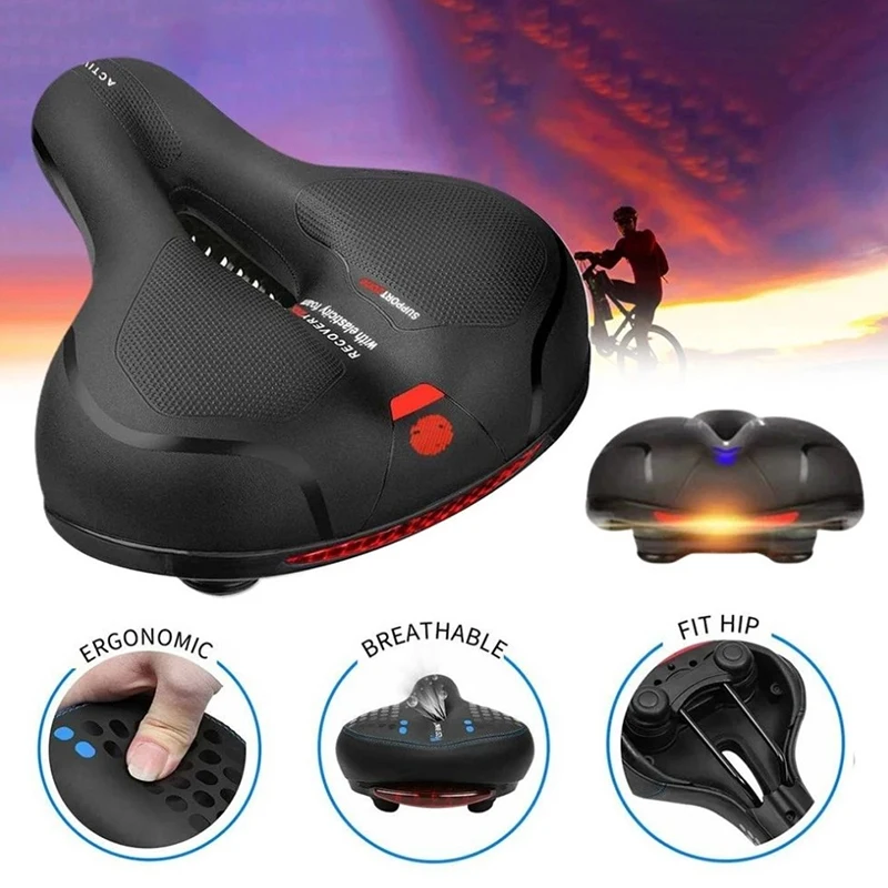 

Bicycle Saddle Mountain Bike Seat Cushion Hollow Large Butt Shock Absorber Ball Hollow And Breathable Saddle