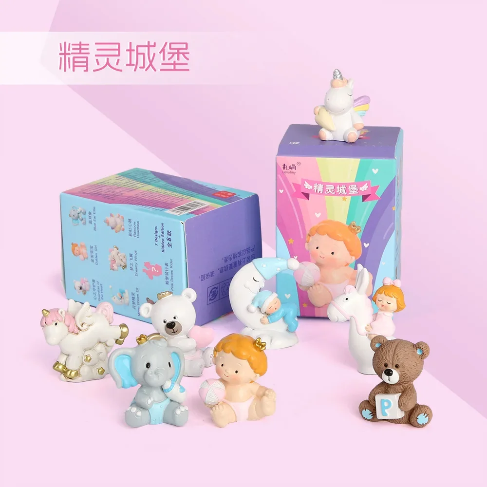 Caja ciega de Maruyu, juguete, serie de animales vegetales, figura de resina, muñeco de dibujos animados bonito, regalo sorpresa para niño y niña