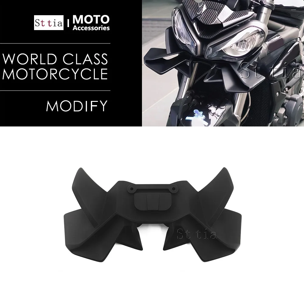 

For TRIUMPH Street Triple 765RS 765R 20-25 STREET TRIPLE 765R 765 RS Downforce Naked Forntal Spoilers Aerodynamic Wing Deflector