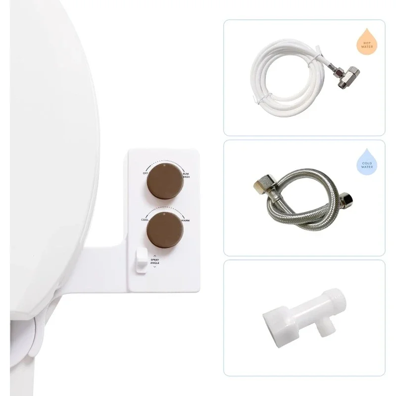 مرفق بيديت للمياه عالي الجودة للتنظيف الذاتي وبارد إلى دافئ. سهل التركيب العالمي DIY، لا يتطلب سباك #2