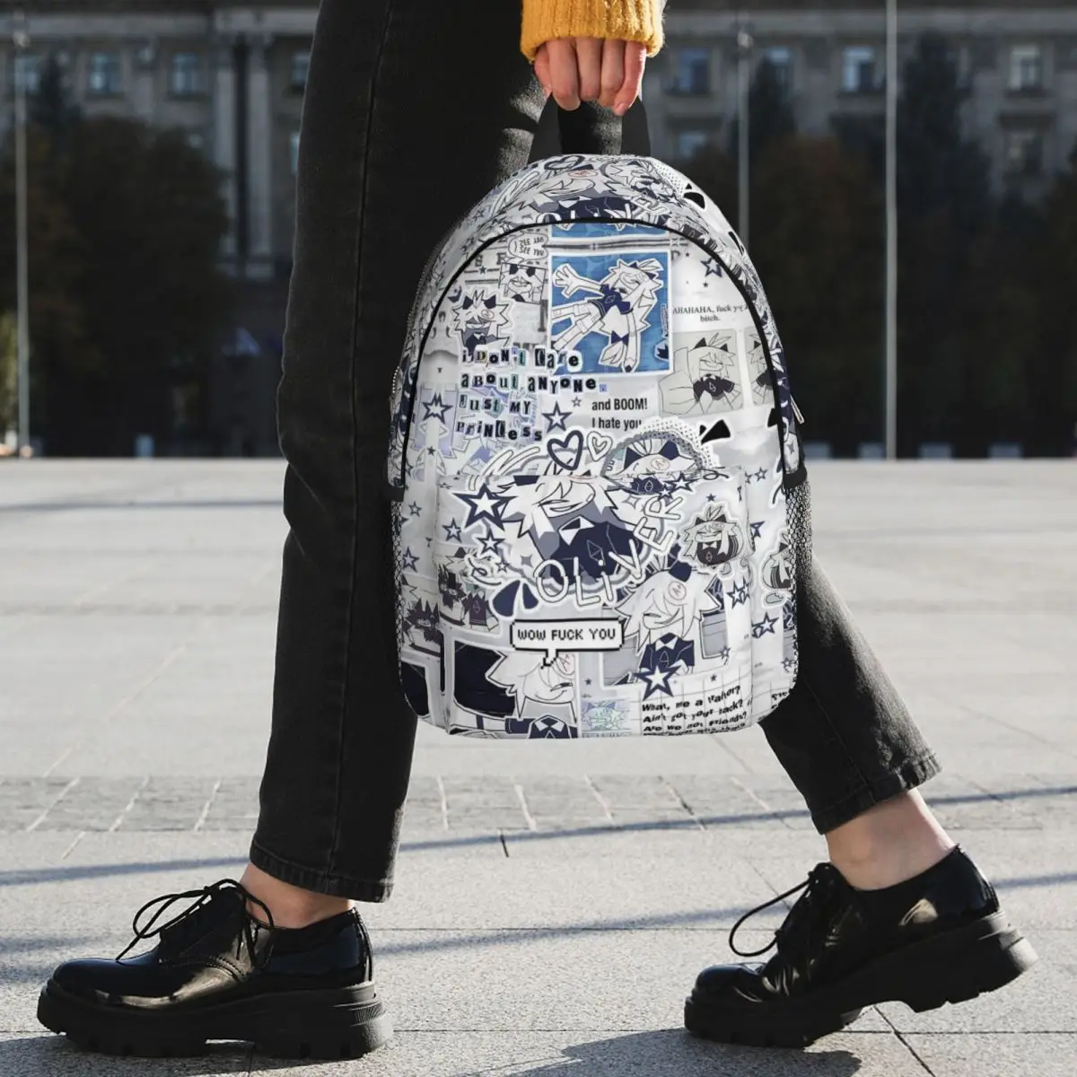 Fundamental Paper Education Oliver Backpack Student BookBag Boys Girls School Bag Laptop Shoulder Bags