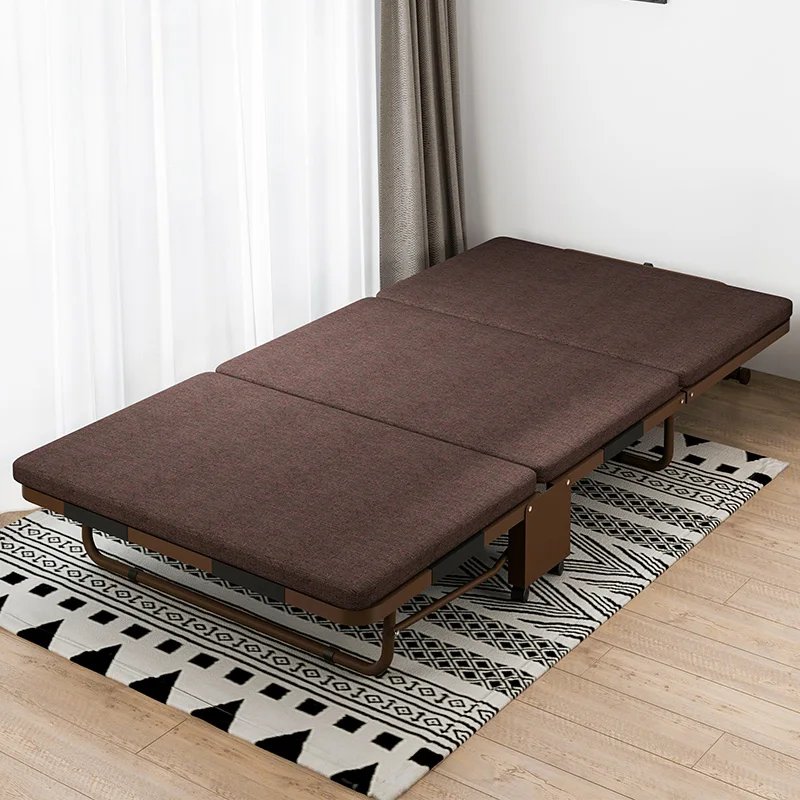 Household Furniture Single Bimetal Adjustable Rollaway Bed Sofa Bed with Soft Mattress