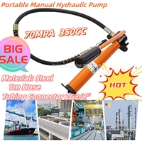 Portable Manual Hydraulic Pump Ram 10000psi 70MPA Separated Type with 1m High-Pressure Oil Pipe