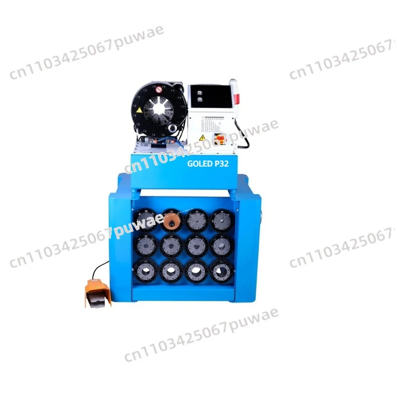 P32 High Pressure Hydraulic Hose Crimper 2 Inch Hydraulic Hose Crimp Movement Pump Engine Motor Bearing Gear PLC