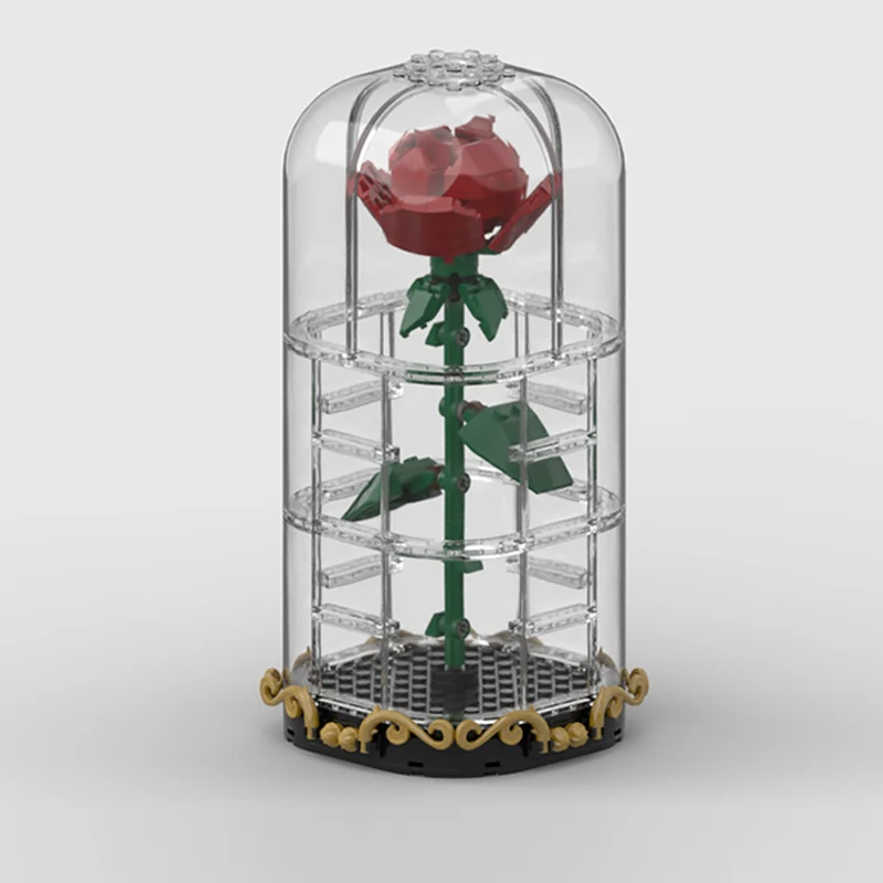 Creators Plant Series Model MOC Building Bricks Red Flower Modular Technology Gifts Holiday Assemble Children Toys Suit view 2
