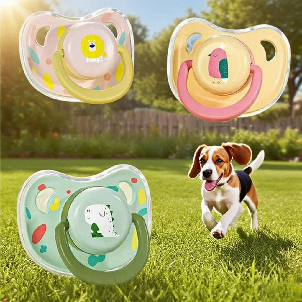 Silikon-Schnuller für Hunde, Beruhigungssauger, Kauspielzeug aus Lebensmittelsilikon, Hundezubehör, Geschenk für Haustiere