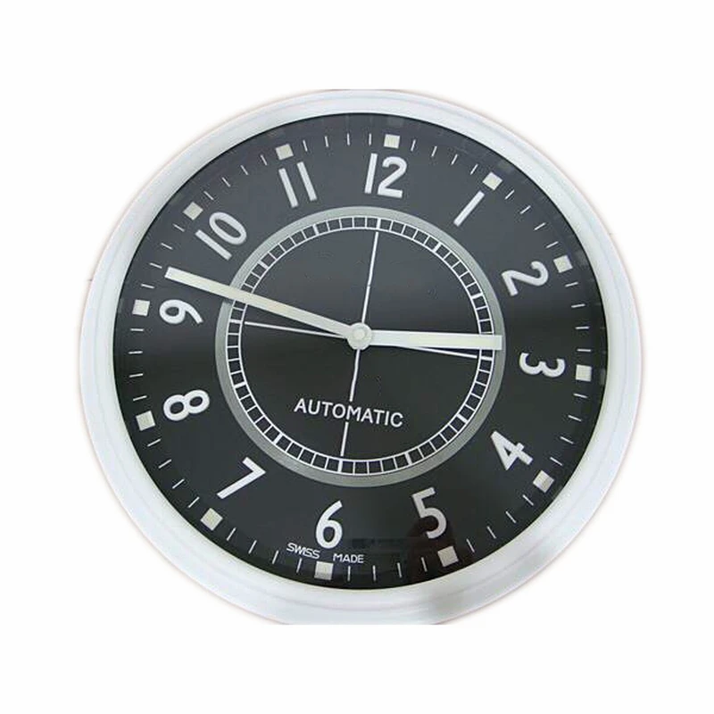 

Beautiful Your House! 34CM 13.5 inches White∕ Black Steel Metal Wall Clock Watch Full Metal Housing Timepices