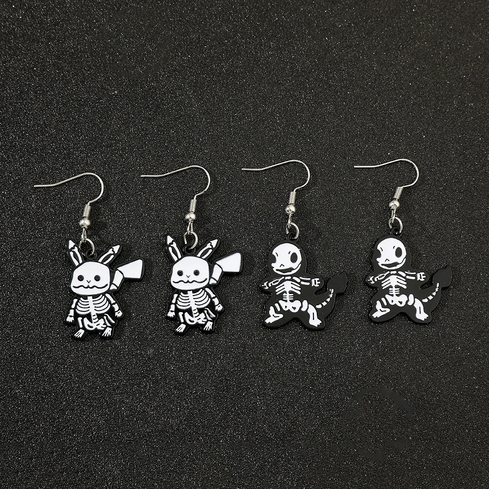 New Pokémon Pikachu Charmander Earrings Creative Quirky Electric Shock Earrings Cute Girls Personalised Earrings Gift