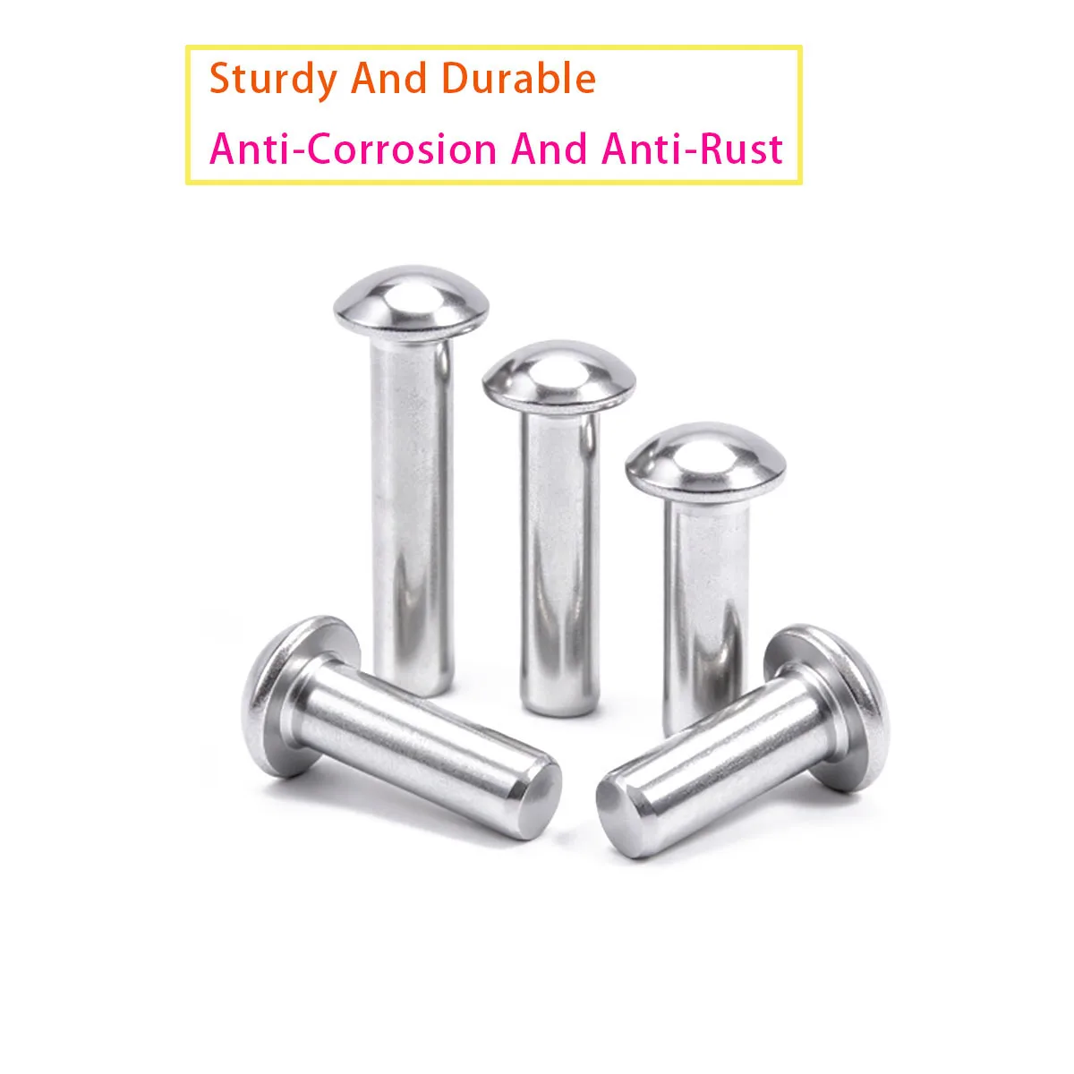 M2M2.5M3M4M5M6M8 304 Stainless Steel Round Head Rivet Solid Half Round Head Impact Self Tapping Rivet