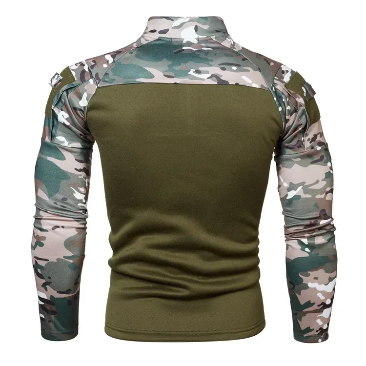 Camisa multicam manga longa para homens, uniforme tático, roupa íntima, camisa policja, verão