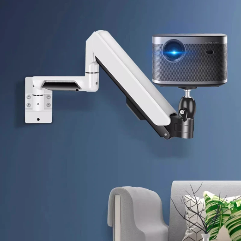 

Универсальное крепление для проектора на потолке и стене, регулируемое наклонение на 360 градусов и высота со стальной шаровой головкой и поворотом для домашнего кинотеатра