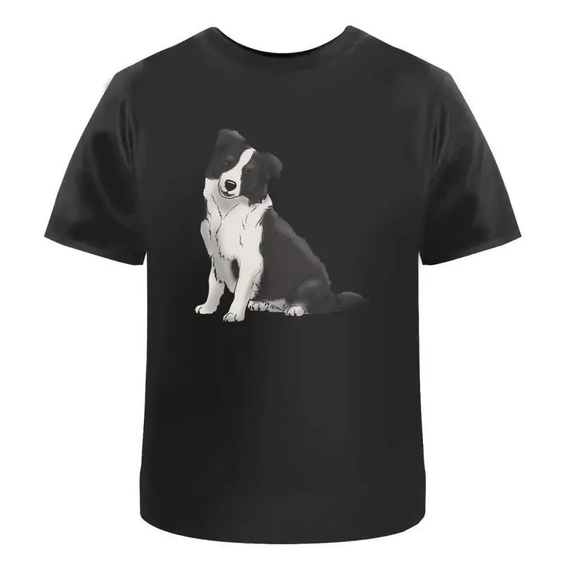 

Хлопковая футболка Sitting Border Collie Ta034867