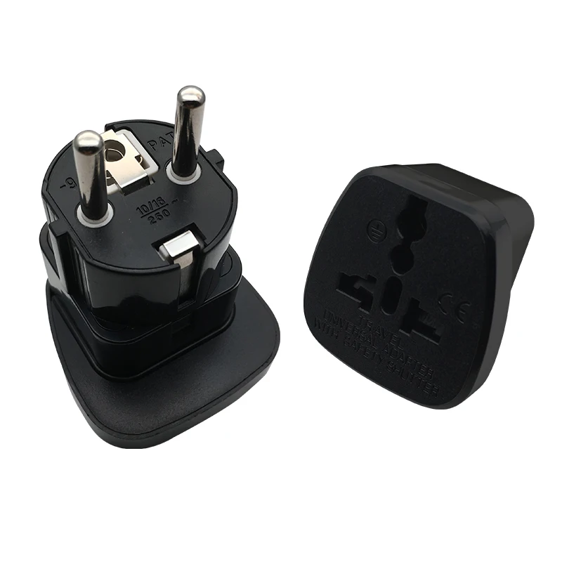 Germany France Indonesia South Korea 10A 16A 250V US UK swiss italy japan india Israel to EU Travel adaptor plug charger Type E