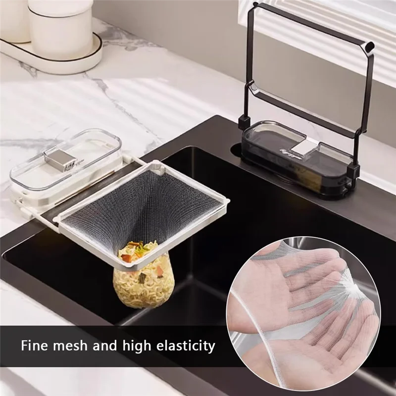 Abgr-ventilador de cozinha com ventosa, filtro de canto, filtro de pia sobre sacos de malha