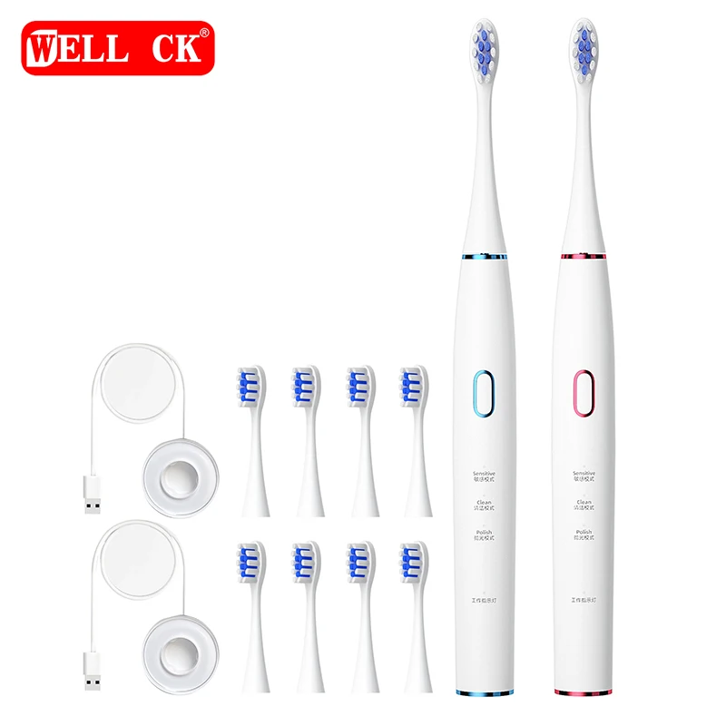 

Sonic Electric Toothbrush Induction Charging Metal Paint Magnetic Levitation DuPont Soft Hair Adult Brush Head Couple Girlfriend