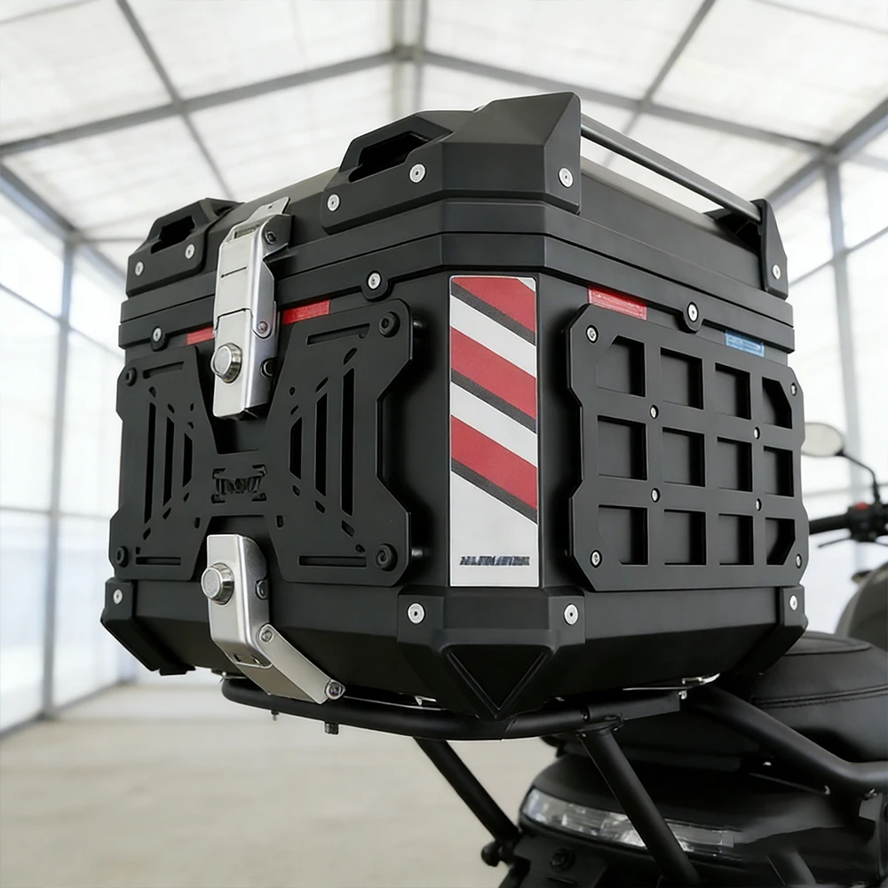 2PCS Motorcycle Molle Panel Universal Side Box Organizer Modular Storage For Trunk Storage Aluminum alloy Waterproof Tactical