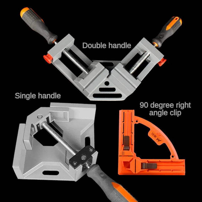 

Single And Double Handle 90 Degree Combination Right Angle Clamp Fast Angle Clamp Woodworking Clamp Flat Mouth Clamp Manual Tool