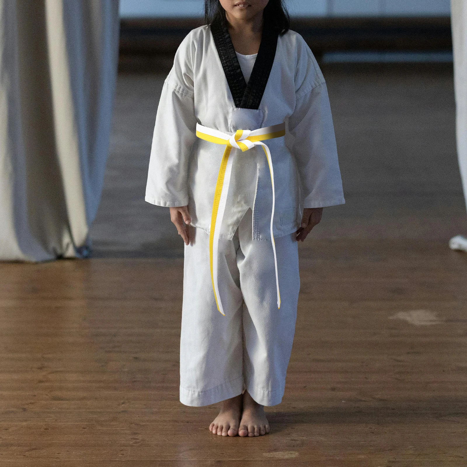 

Taekwondo Belt Karate Accessories Belts Wrist Straps Men Waist Band Polyester Cotton Gear All Kid Costume Man