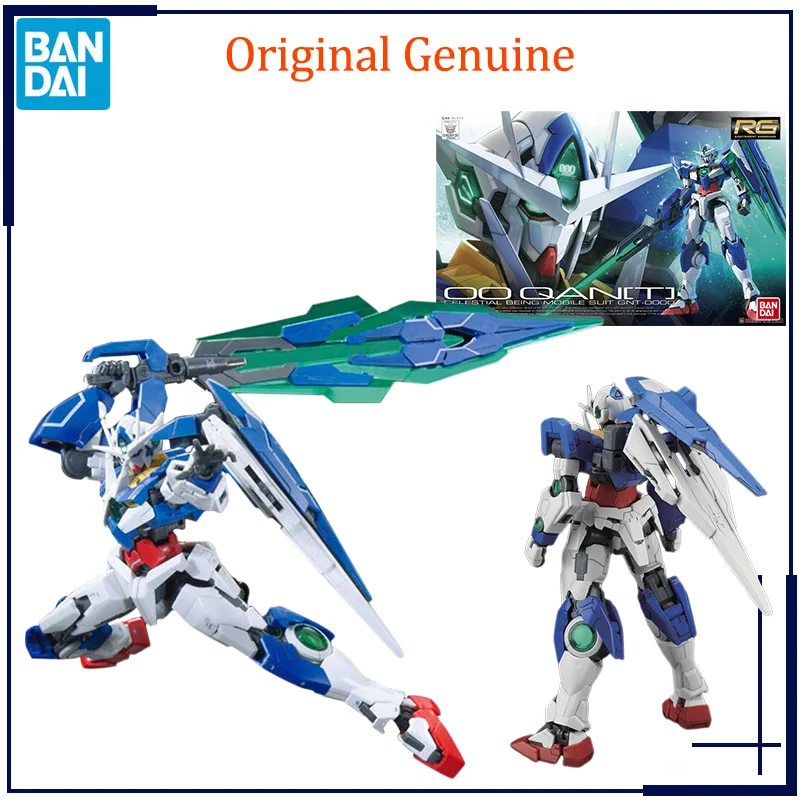 

Original Genuine Bandai Anime GUNDAM 00Qan[T] RG 1/144 Assembly Model Toys Action Figure Gifts Collectible Ornaments Boys Kids