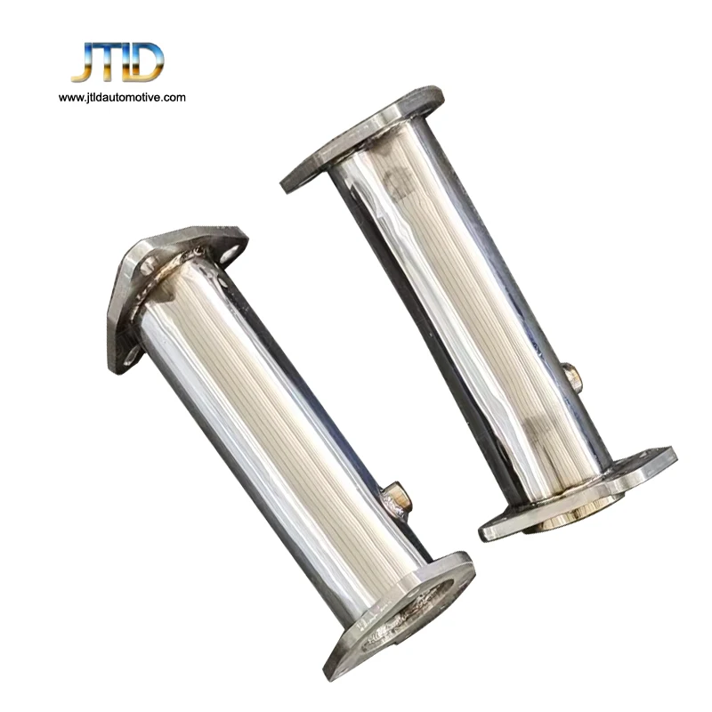 JTLD 304 Stainless Steel Polished Exhaust Decat Downpipe For Chevrolet Corvette C8 Pipe Car Assecories escape