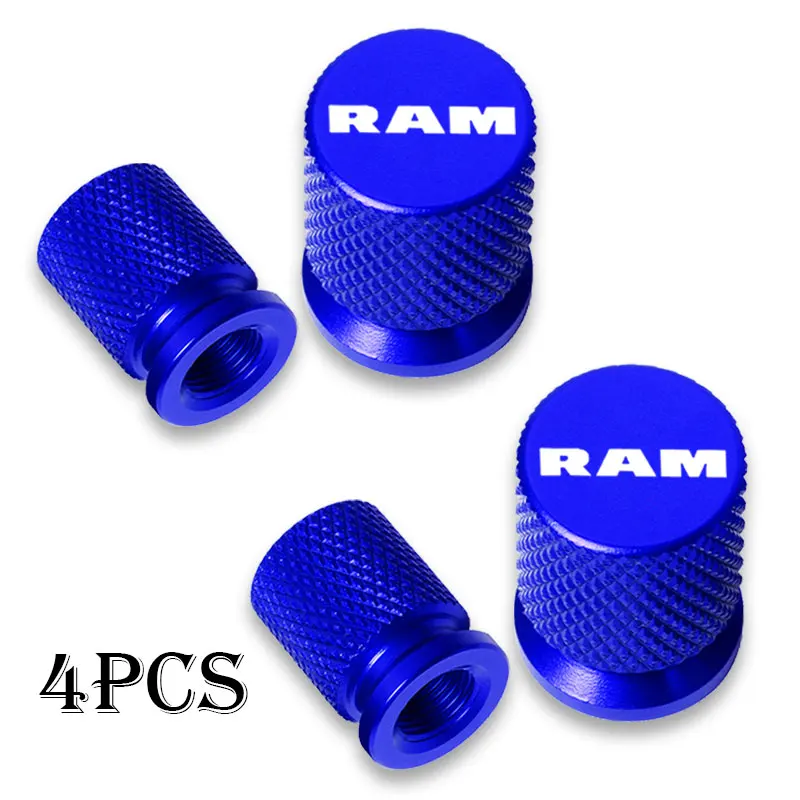 Car Wheel Tire Valve Caps Tyre Stem Covers Airdust Waterproof For Dodge Ram 1500 2500 3500 Accessories Car Styling