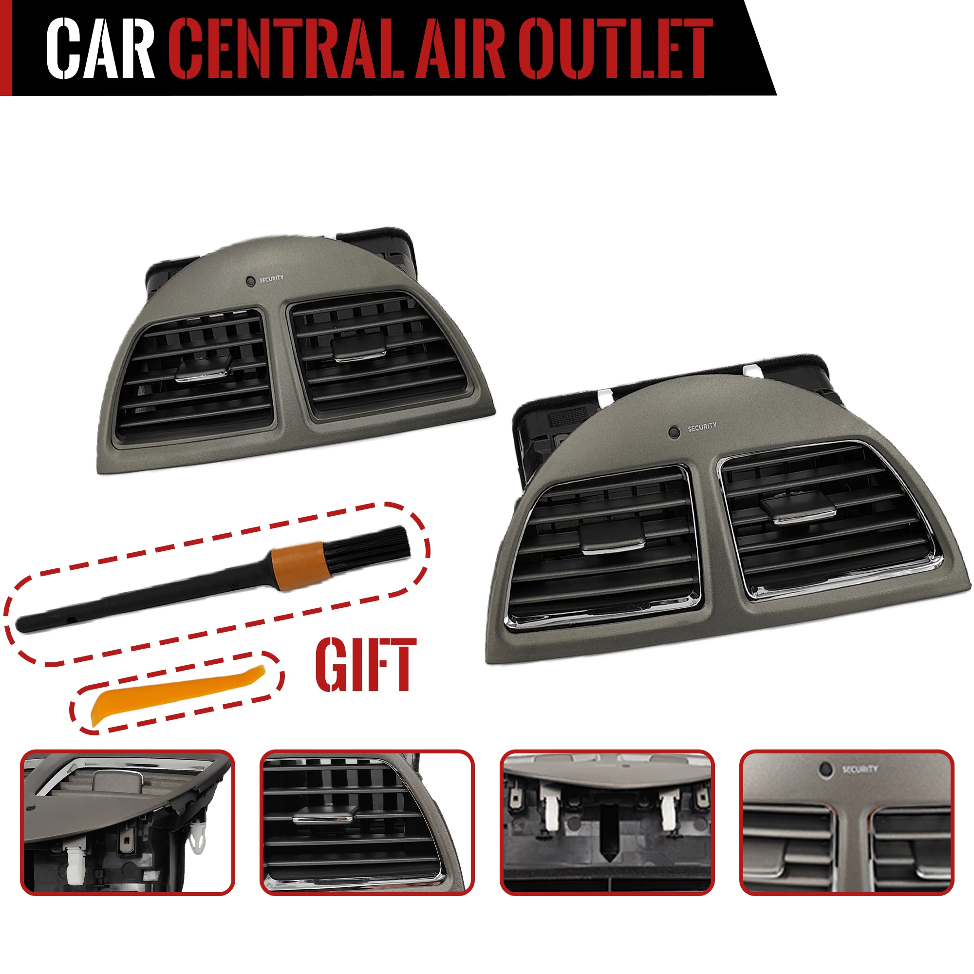 車の中央空調ベントアウトレットグリルレクサス ES240 ES350 2006 2007 2008 2009-2012 交換用エアコンカバー