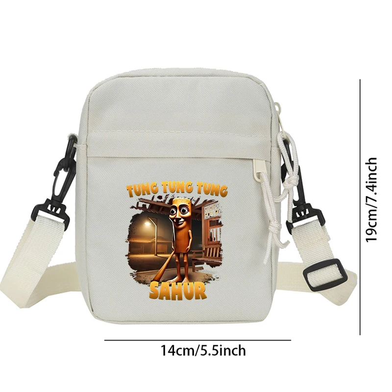 Italian Brainrot Series Series Shoulder Crossbody Bag AI Animals Small Zipper Messenger Bags Casual Women Men Simple PouchGift