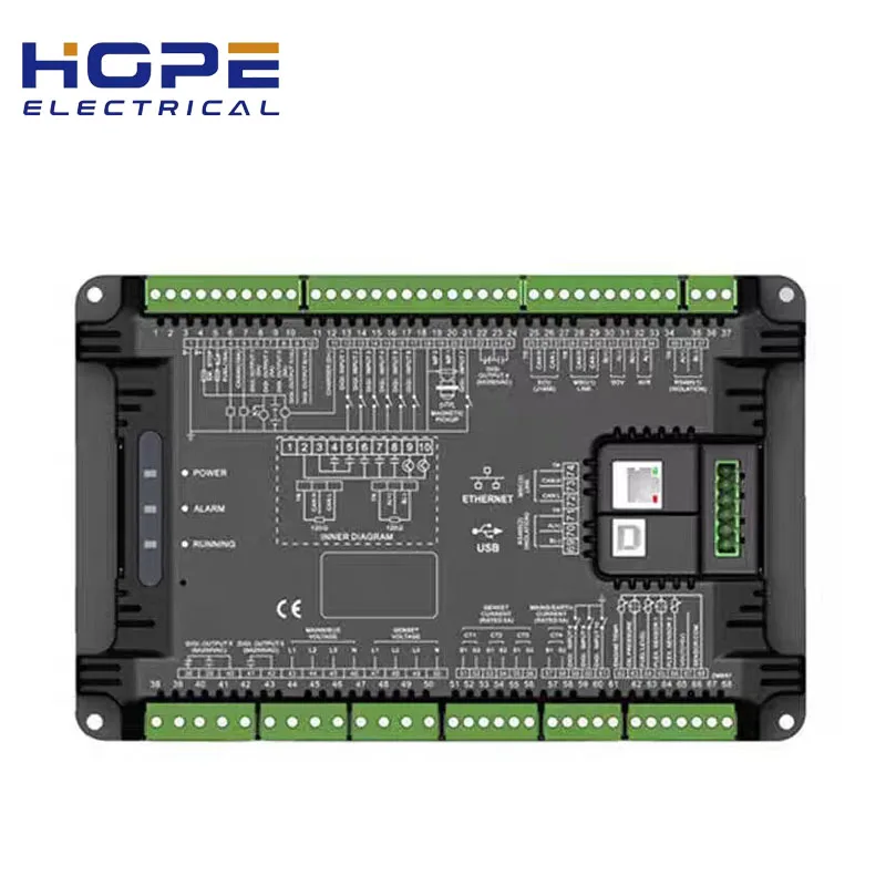 HMB9700 SmartGen Multiple Genset Parallel Controllers Connected to the Grid and Four Protection Modules Original