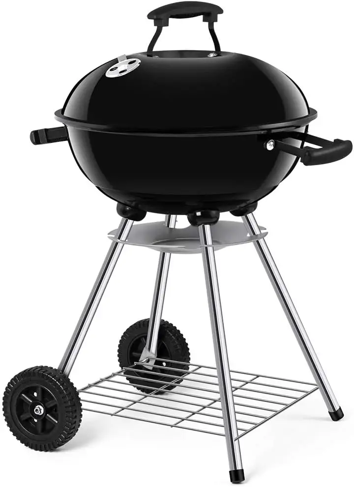 Premium 18 Inch Charcoal Grill for Outdoor Cooking Barbecue Camping BBQ Coal Kettle Grill Tailgating