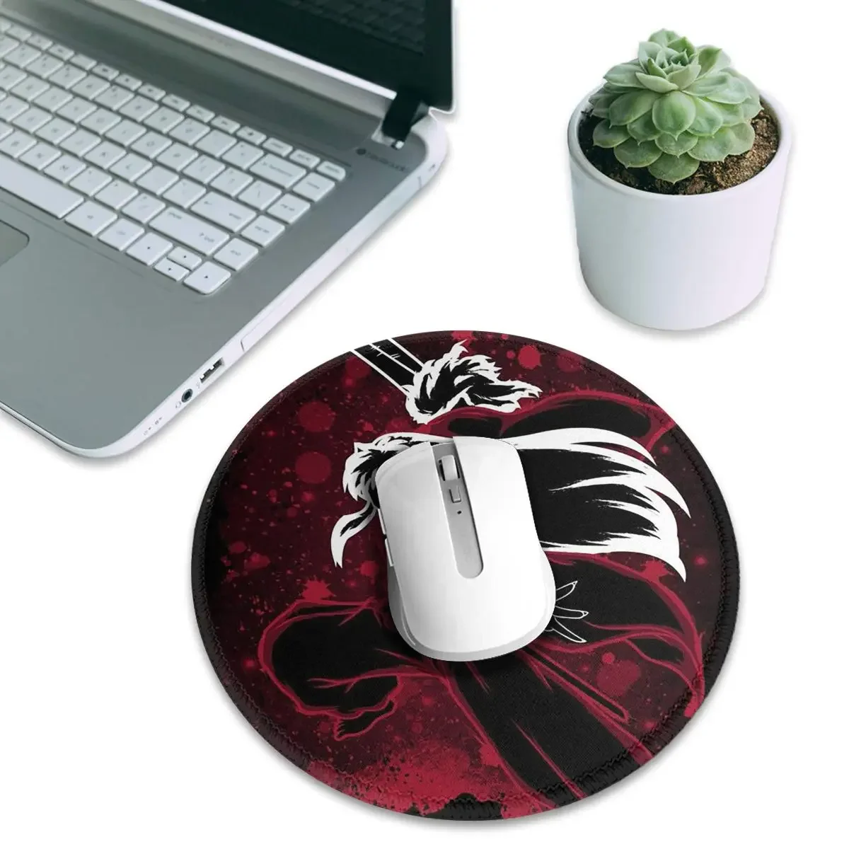 Manga Kimono Inuyasha Sesshomaru Round Mouse Pad Computer Keyboard Mouse Mat Gamer PC Desk Mat Office Table Mats