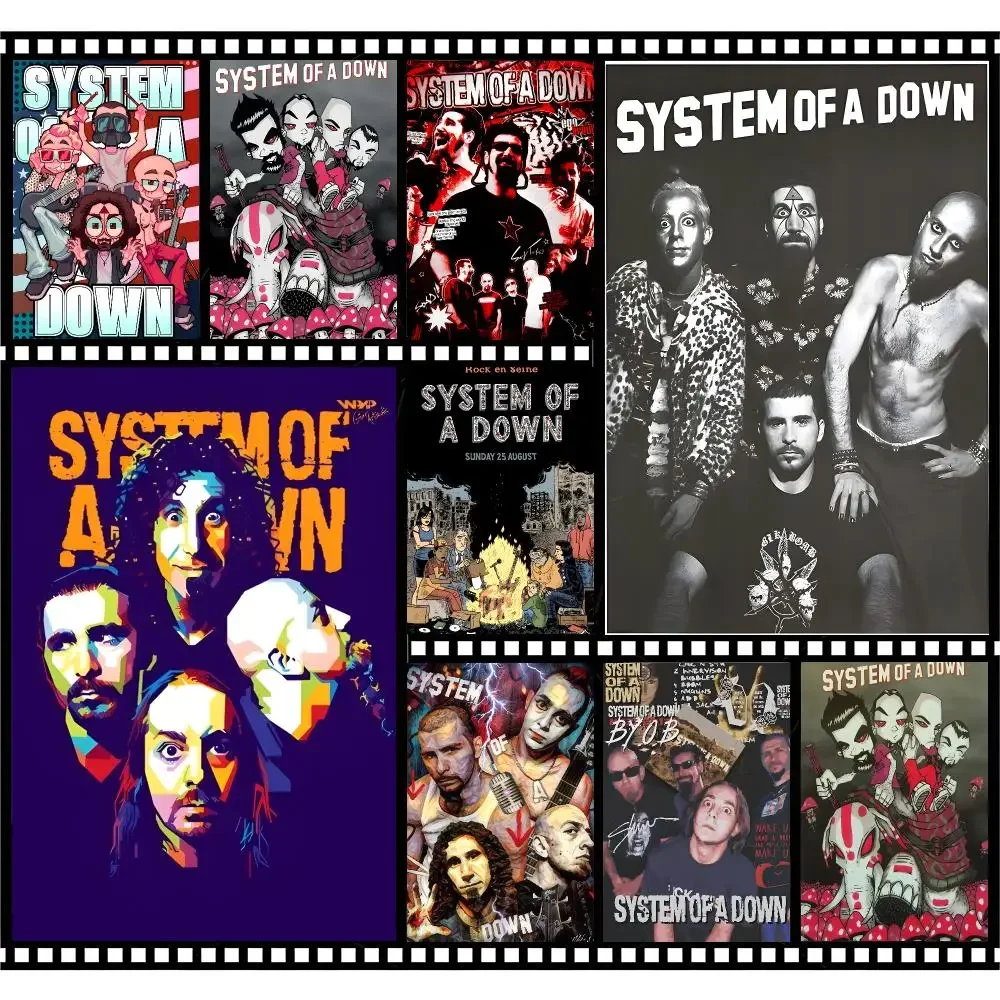 Band Metal System Of A Down Poster Premium HD Decor Wall Art for Interior Room Makeover Home Accents Gift