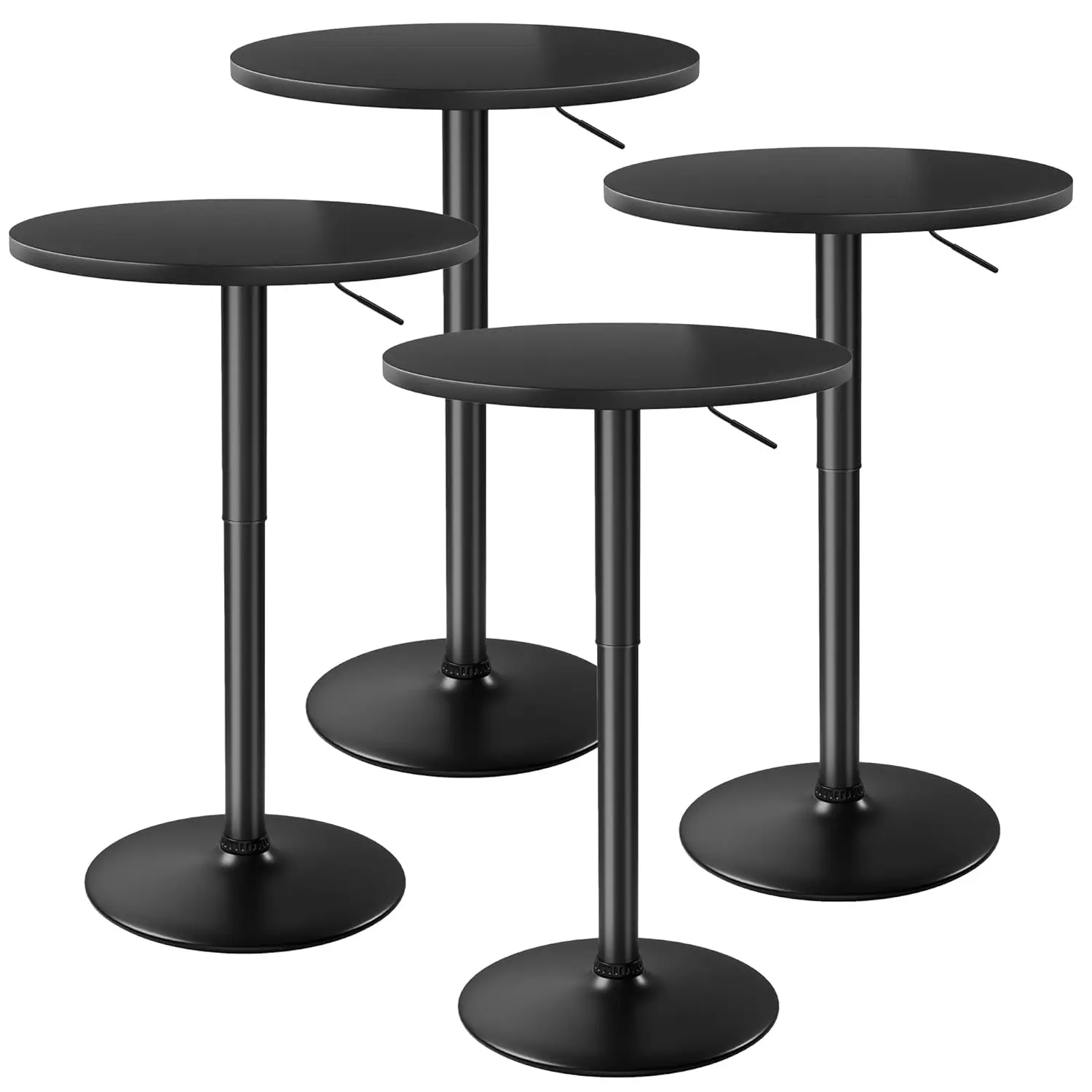 

Регулируемый по высоте круглый барный стол для бистро и пабов, 27,4-36 дюймов, 360° ° Вращающийся коктейльный стол для столовой, на заказ