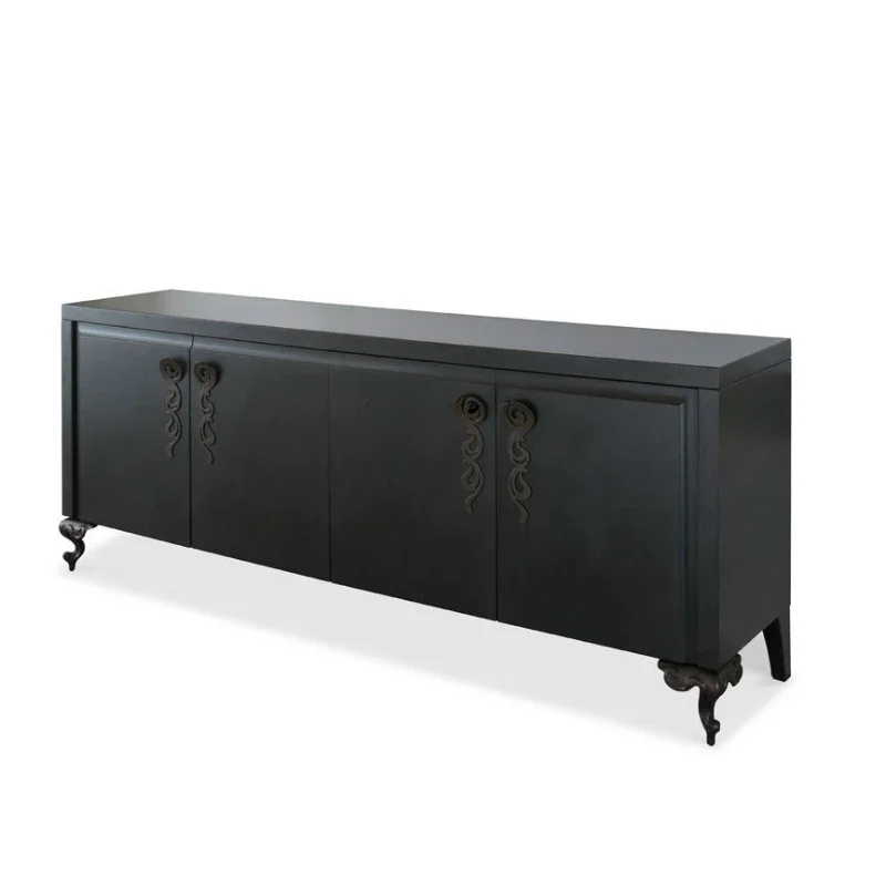 

Italian Light Luxury Modern Minimalist Paint Storage Cabinet Sideboard Cabinet Entrance Cabinet