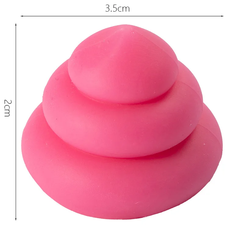 かわいいおもちゃ、プッシュプッシュで握れるうんち型ストレス解消感覚玩具、面白いうんち型、子供と大人向けのジョークいたずらおもちゃ、ランダムカラー