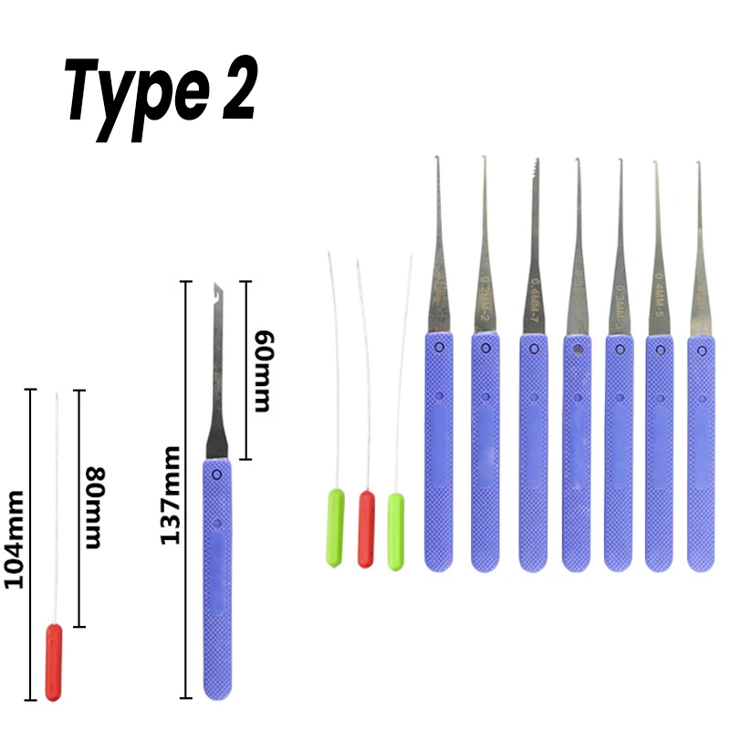 Lock Pick Set Locksmith Supplies Broken Key  Auto Extractor Remove Hooks Locksmith Tools Key Extractor Lock Picks Hand Tools