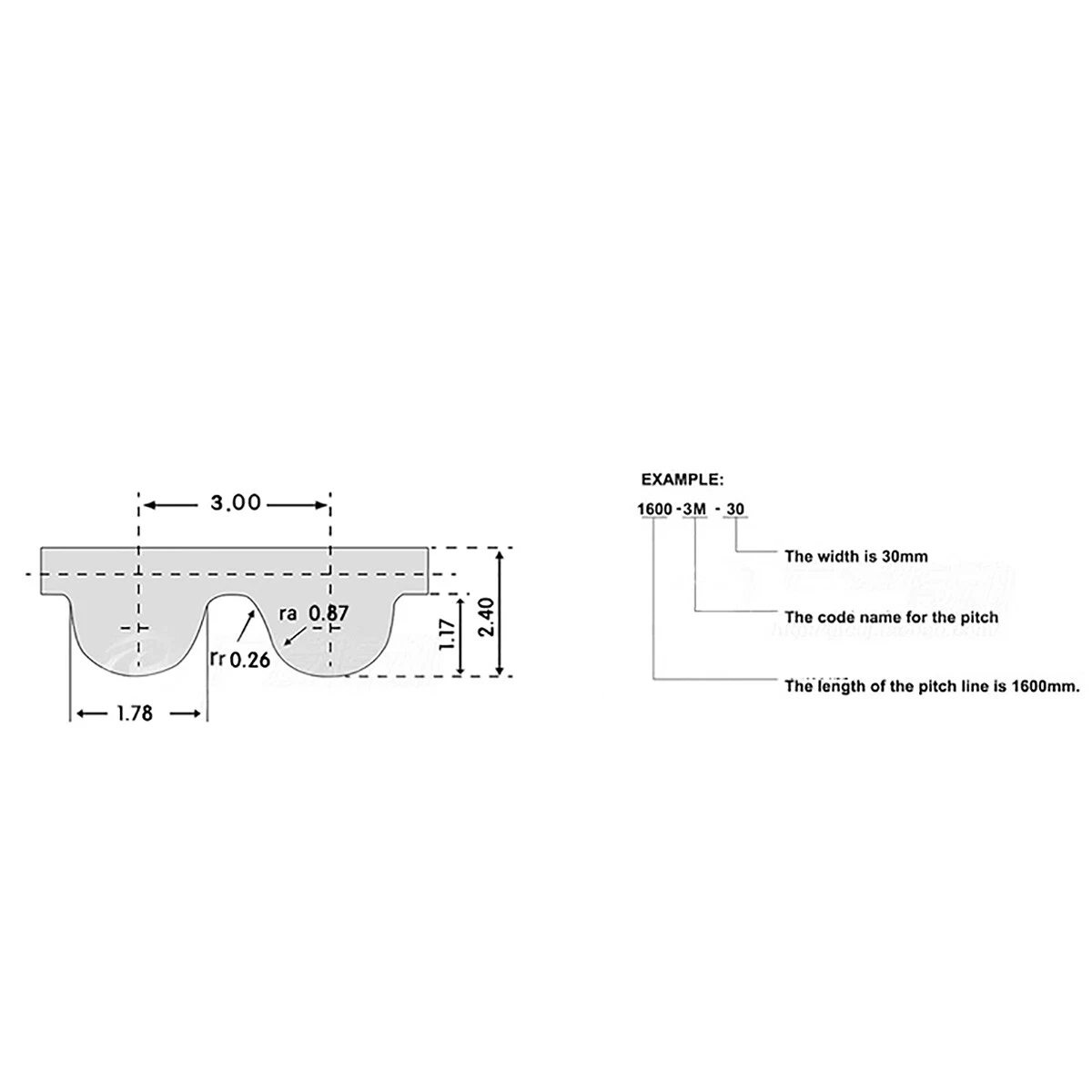 HTD 3M Timing Belt C=366 369 375 378 381 384 390 393 396 399 Rubbe Closed Loop Synchronous Pitch 3mm Width 10/12/15/20mm