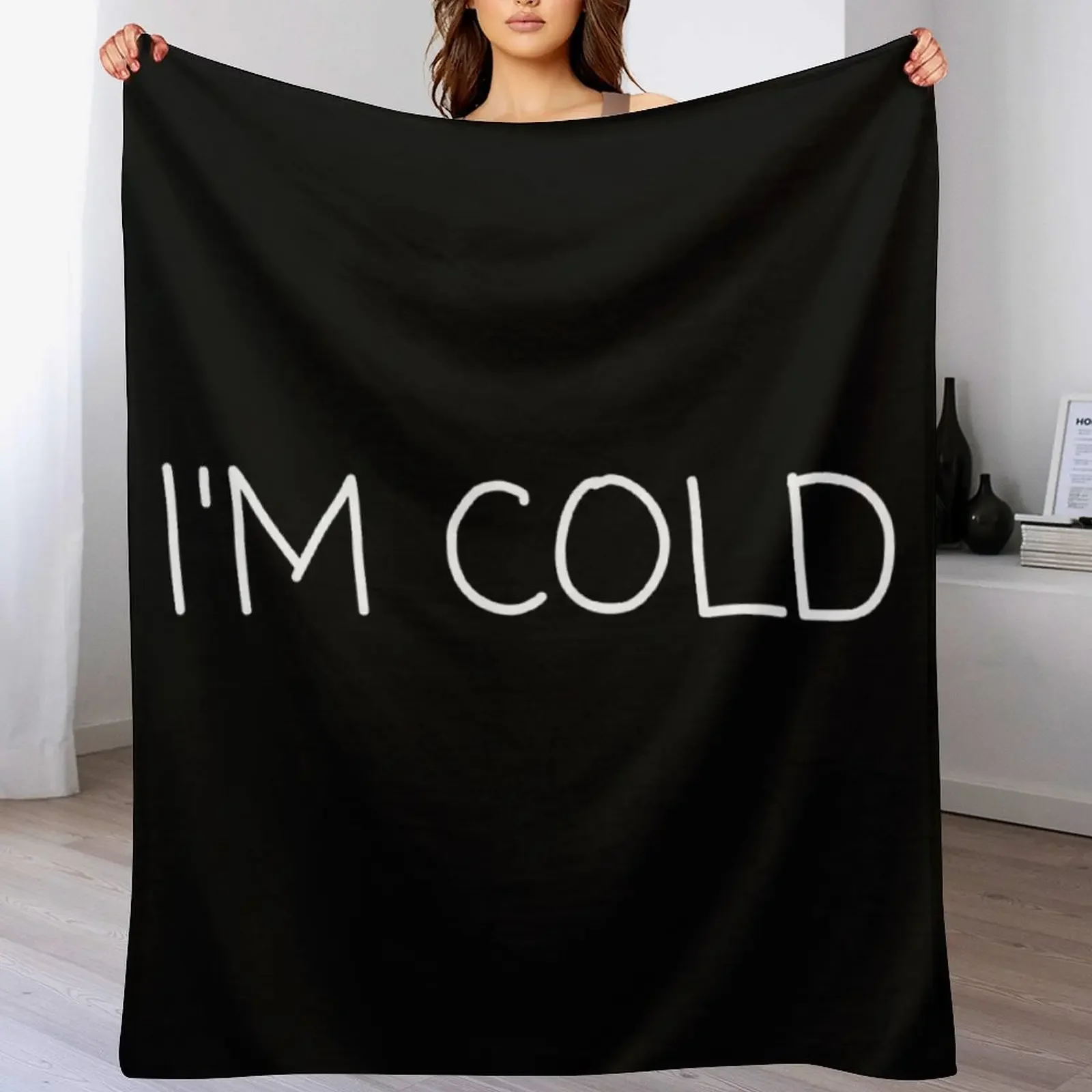 

I'm cold Throw Blanket warm winter for sofa Thermal Stuffeds Blankets