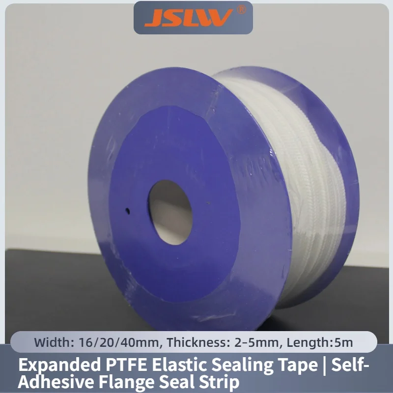 ePTFE Elastic Sealing Tape Self‑Adhesive Expanded PTFE Strip Chemical Resistant Flexible Flange Joint Sealant